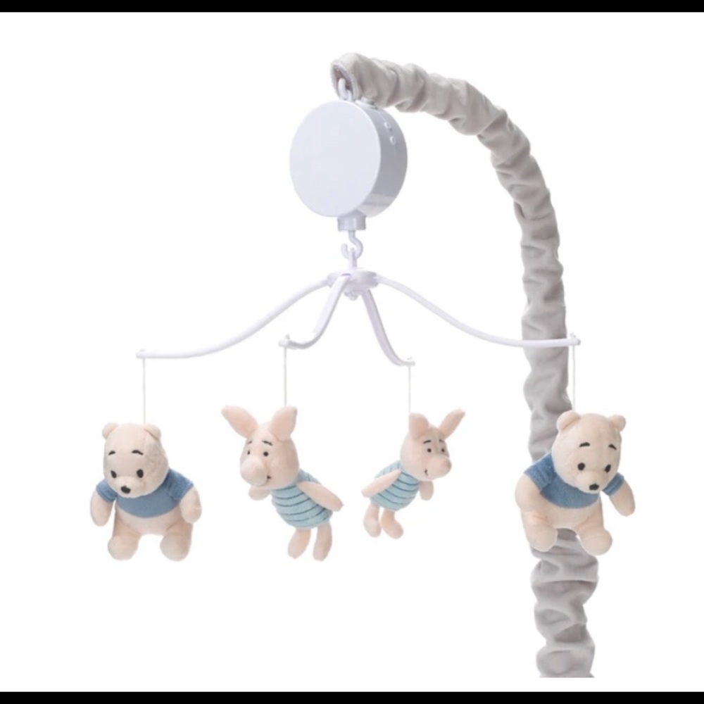 Disney Baby Pooh Gray/Beige Bear Baby Mobile